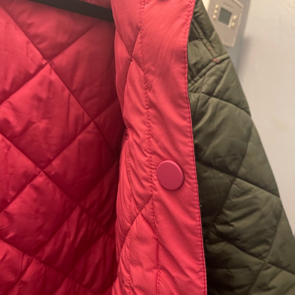 NVLT Quilted Long Green Coat - Picture 8 of 14